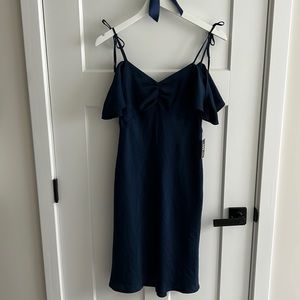 BRAND NEW with tags Express Size Small Deep Navy Blue Dress